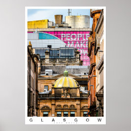 Poster Cena da cidade de Glasgow