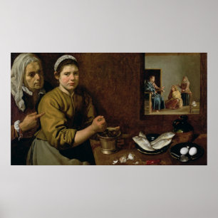 Poster Cena da cozinha