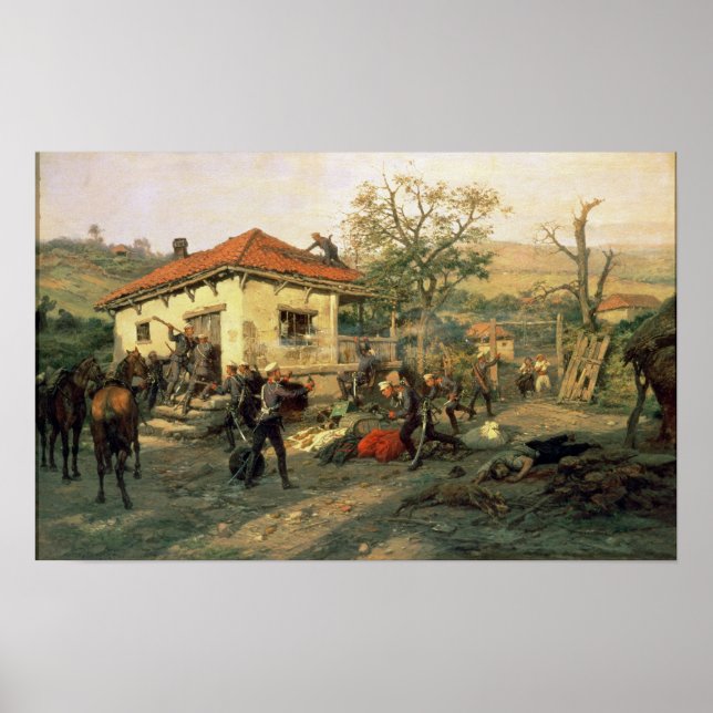 Póster Cena da Guerra Russo-Turca (Frente)