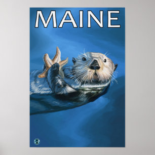 Póster Cena da lontra de MaineSea