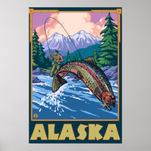 Póster Cena da pesca de AlaskaFly