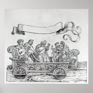 Póster Cena da procissão triunfal de Maximilian