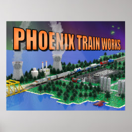 Poster Cena da PTW Atomic Train e Usina de Energia