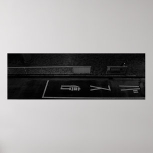 Poster Cena da Rua da Noite em Tóquio - Fotografia Urbana