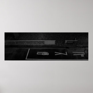 Poster Cena da Rua da Noite em Tóquio - Fotografia Urbana