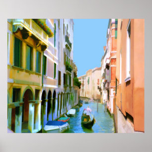 Poster Cena da rua de Veneza Italia