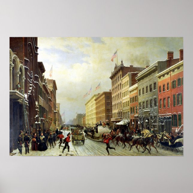 Póster Cena da rua em Nova Iorque (Frente)