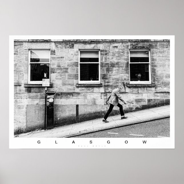 Poster cena da rua Glasgow (Frente)