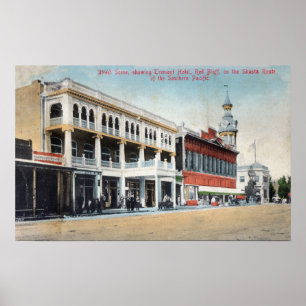 Póster Cena da rua que mostra o hotel de Tremont