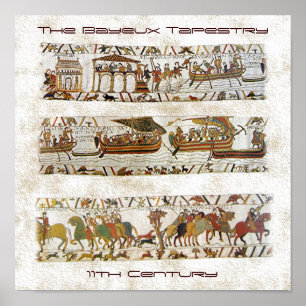 Póster Cena da tapeçaria de Bayeux