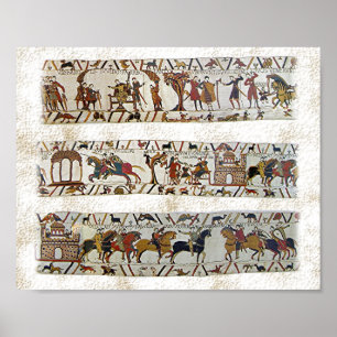 Póster Cena da tapeçaria de Bayeux