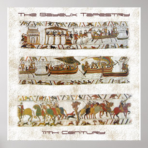 Póster Cena da tapeçaria de Bayeux