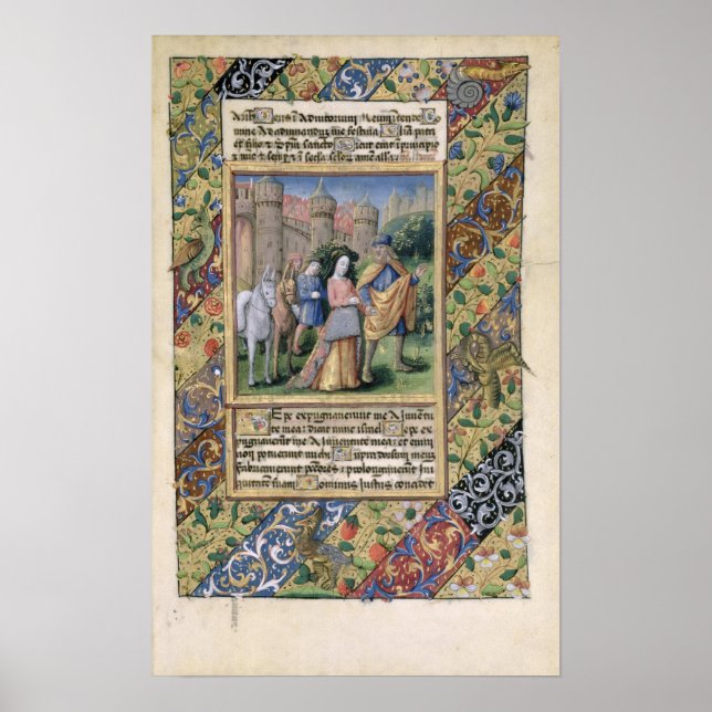 Póster Cena das "Horas de Louis d'Orleans" (Frente)