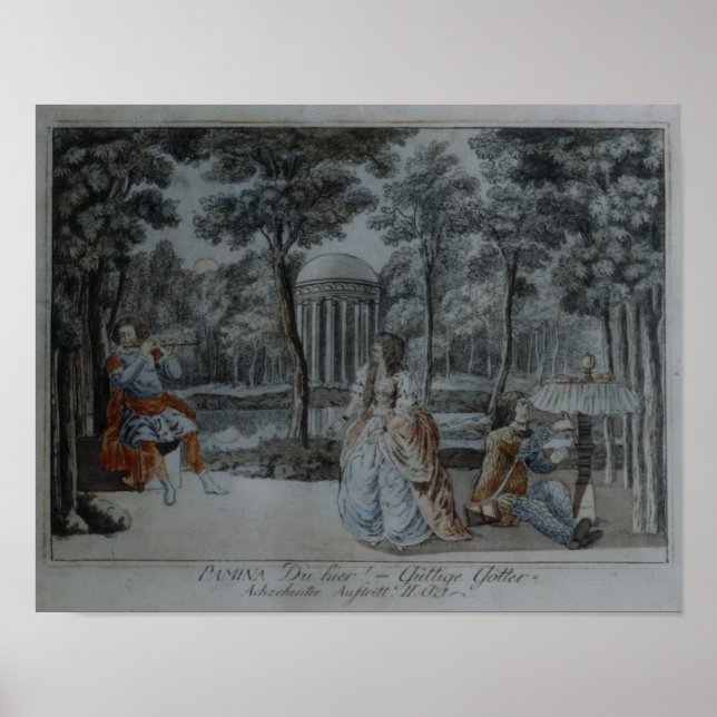 Póster Cena de "A Flauta Mágica" (Frente)