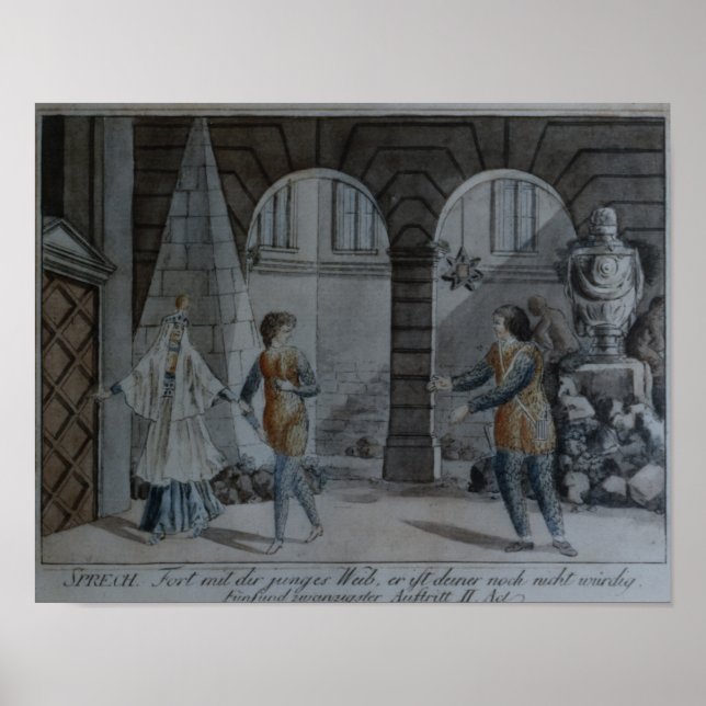 Póster Cena de "A Flauta Mágica" (Frente)