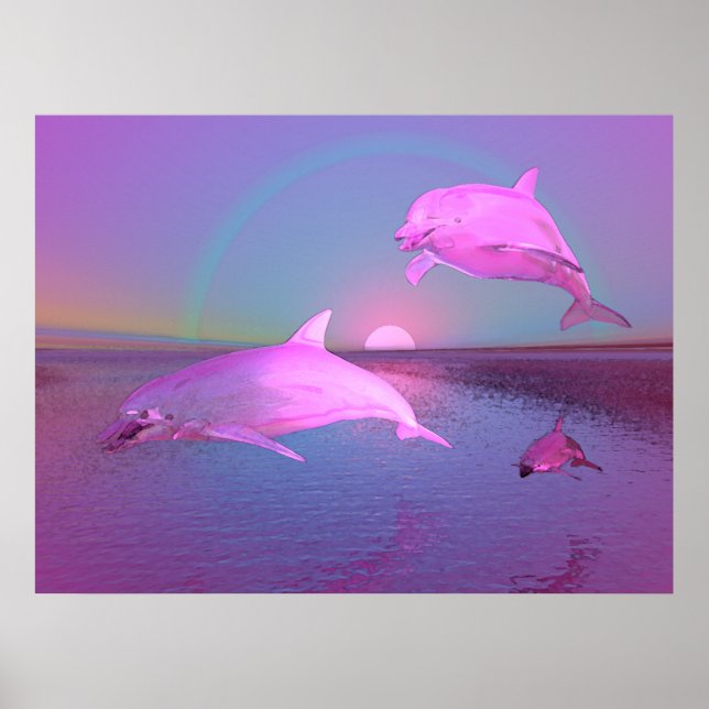 Póster Cena de Água Fantasia 3D (Frente)