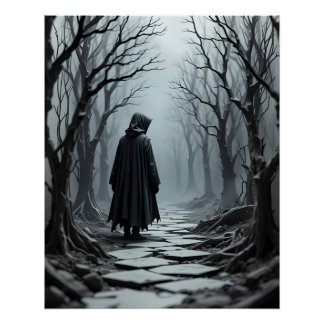 Póster Cena de Assalto de Papercraft Florestal