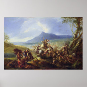 Póster Cena de batalha, antes de 1680