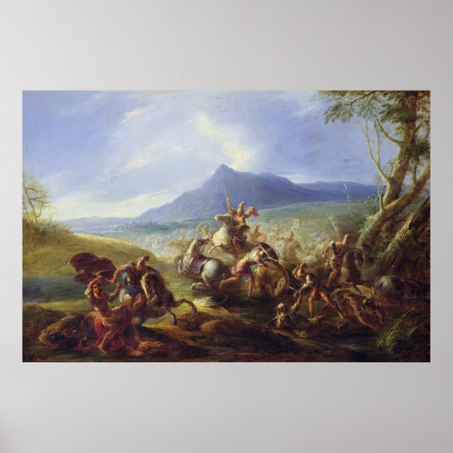 Póster Cena de Batalha, antes de 1680 (Frente)