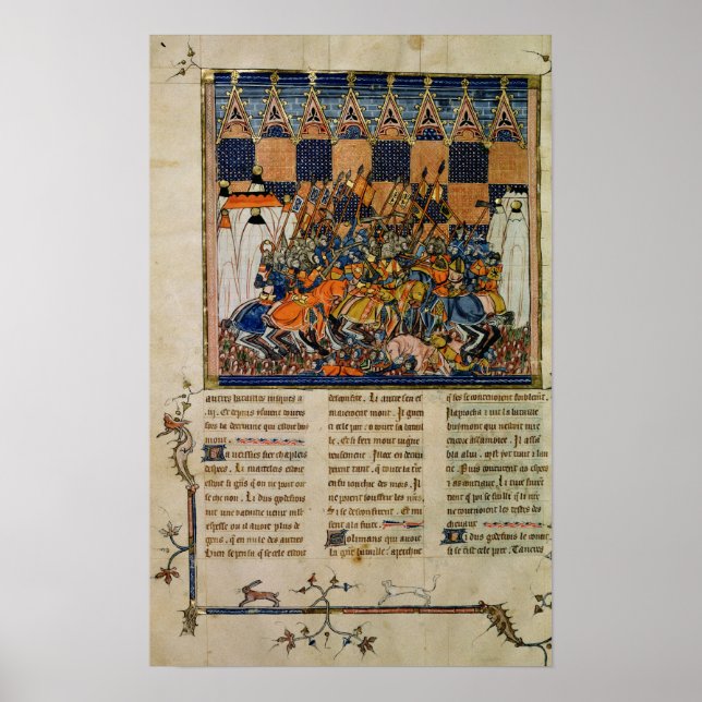 Póster Cena de batalha, da biografia de Godefroi (Frente)