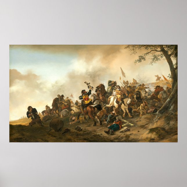 Poster Cena de Batalha - Philips Wouwerman Fine Art Poste (Frente)