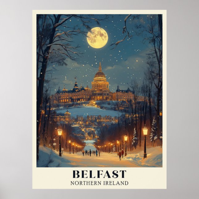 Poster cena de Belfast Winter Night (Frente)