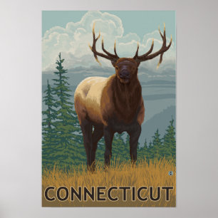 Póster Cena de ConnecticutElk