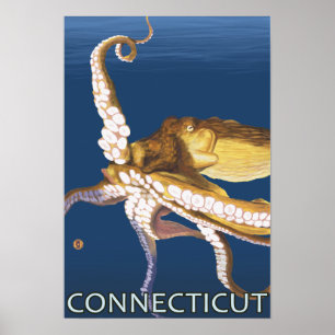 Póster Cena de ConnecticutOctopus
