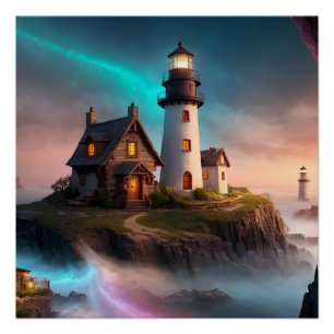Póster Cena de Farol Mágico