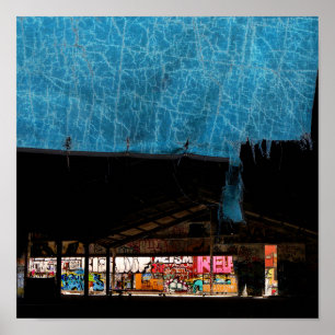 Poster Cena de Grafite Urbano