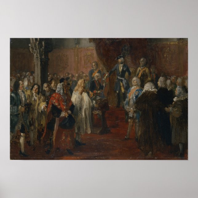 Póster Cena de homenagem da Silésia, 1855 (Frente)