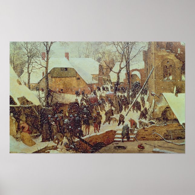 Poster Cena de inverno, século XVI (Frente)