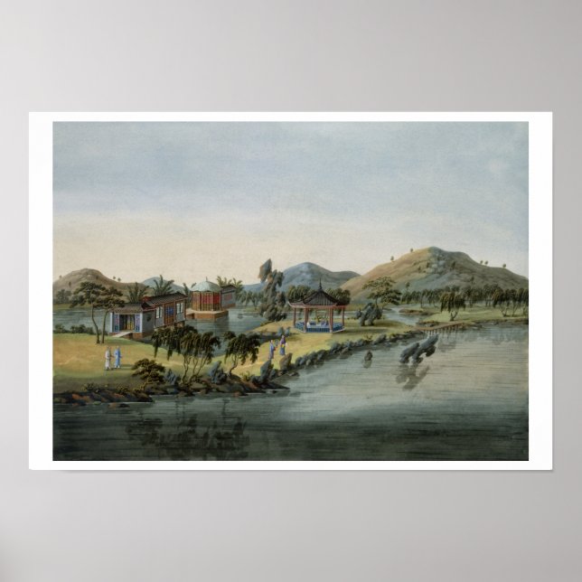 Poster Cena de Jardim, c.1820-40 (c/c no papel) (Frente)