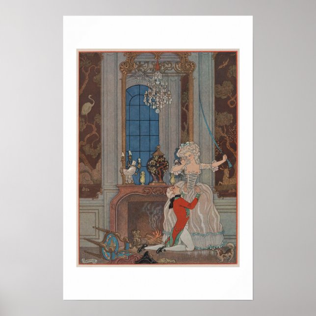 Poster Cena de Les Liaisons Dangereuses ajoelhada (Frente)