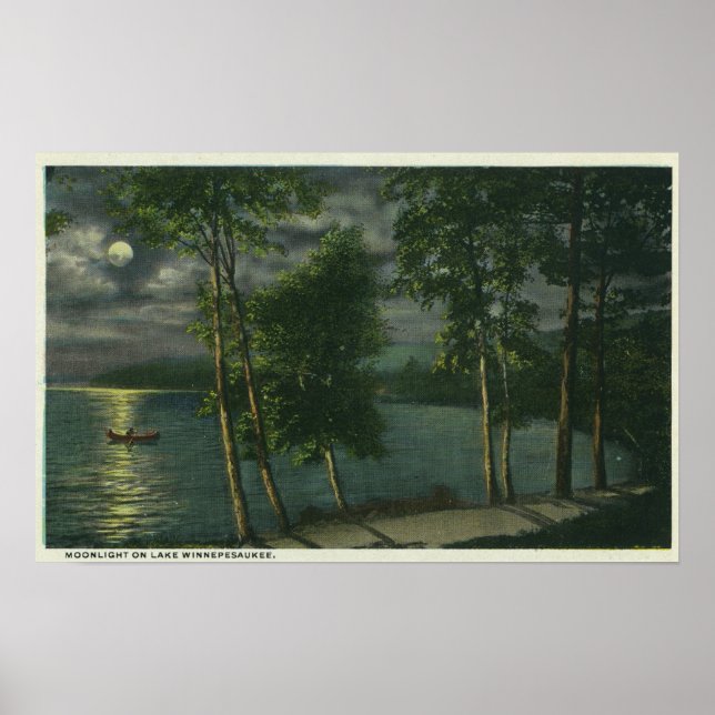 Póster Cena de Lua no lago (Frente)