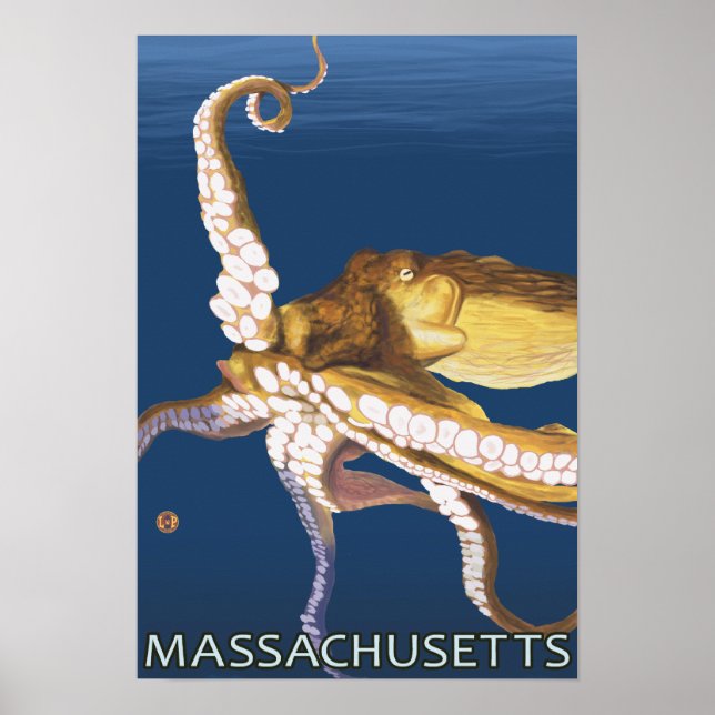 Póster Cena de Massachusetts Octopus (Frente)