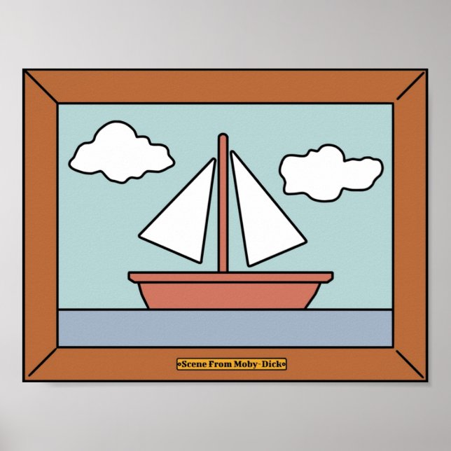 Poster Cena de MobyDick (Frente)