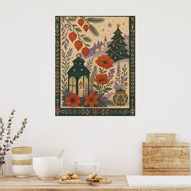 Poster Cena de Natal (Cozinha)
