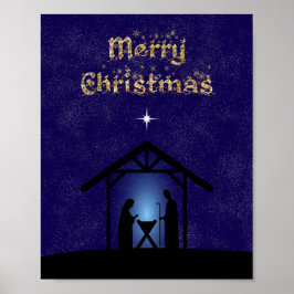 Poster Cena de Natal Religiosa