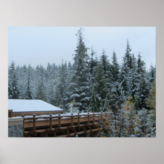 Poster Cena de neve em Whistler, B.C. (Frente)