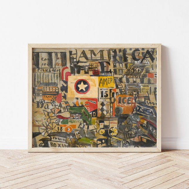 Poster Cena de Nova Iorque | Joaquín Torres-García (Criador carregado)