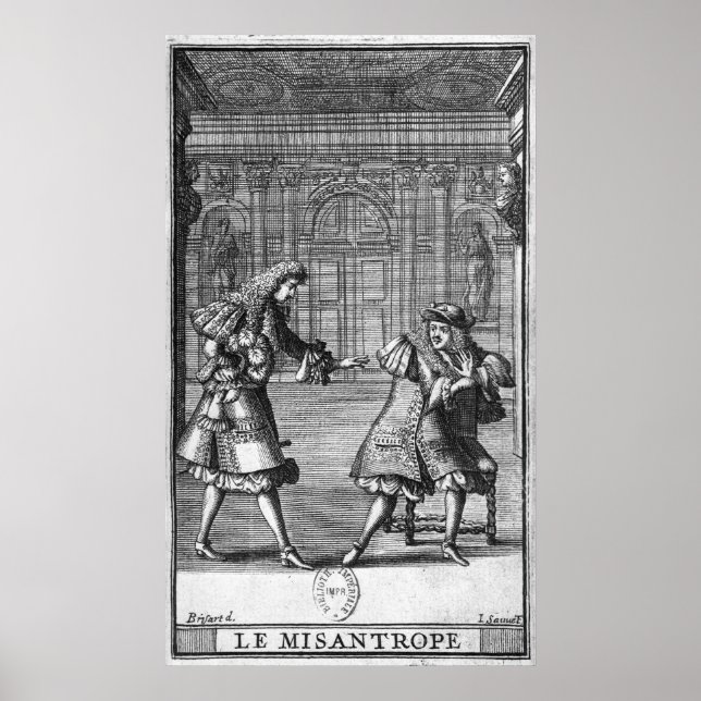 Póster Cena de "O Misantropo" (Frente)