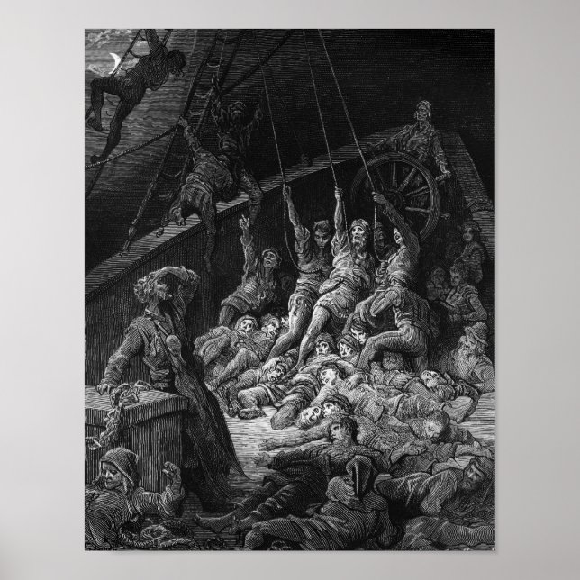 Póster Cena de "O Rimo do Mariner Antigo" 2 (Frente)