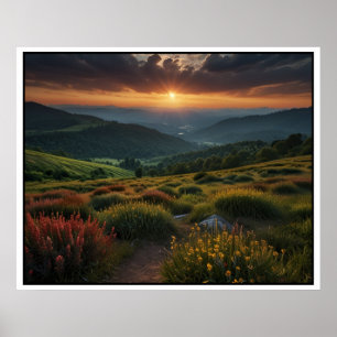Poster Cena de Paisagem Serene Nature