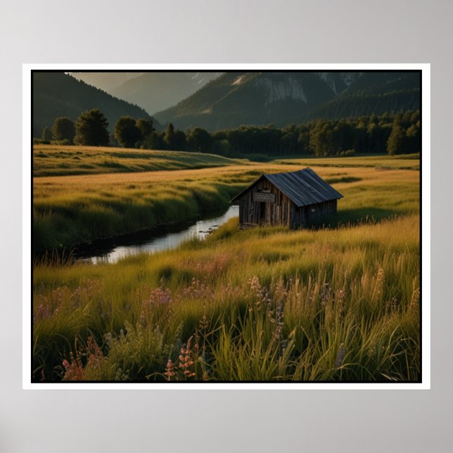 Poster Cena de Paisagem Serene Nature (Frente)