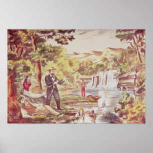 Póster Cena de Pesca