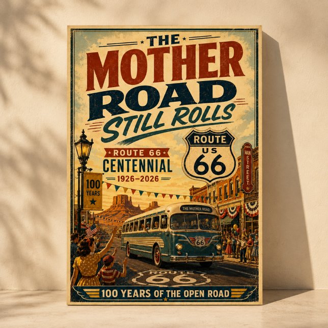 Poster Cena de Rua da Celebração do Centenário da Rota 66 (Criador carregado)