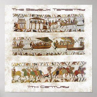 Póster Cena de Tapeçaria Bayeux
