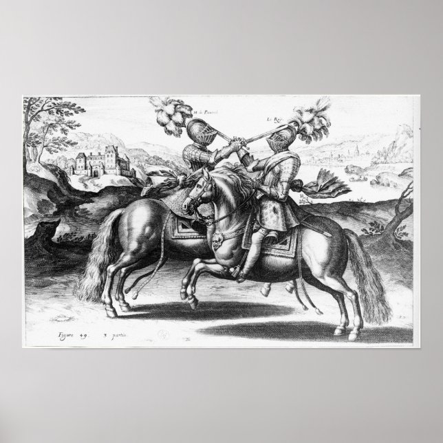 Poster Cena de torneio entre Henri IV e Antoine (Frente)