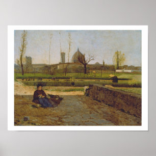 Poster Cena diária, perto de Florença, c.1865